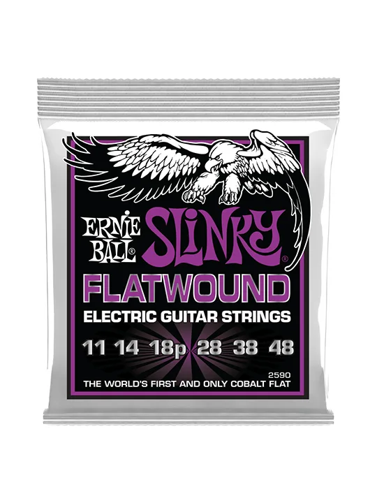 Ernie Ball Power Slinky Cobalt Flatwound Electric Guitar String .11-.48