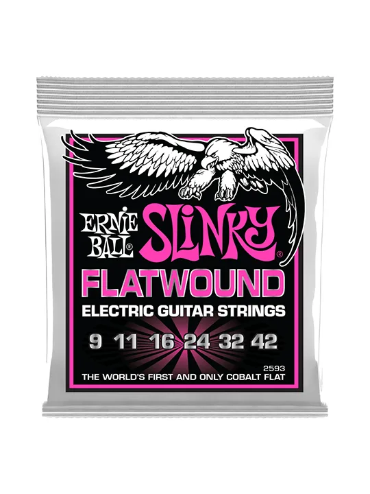 Ernie Ball Super Slinky Cobalt Flatwound Electric Guitar String .09-.42