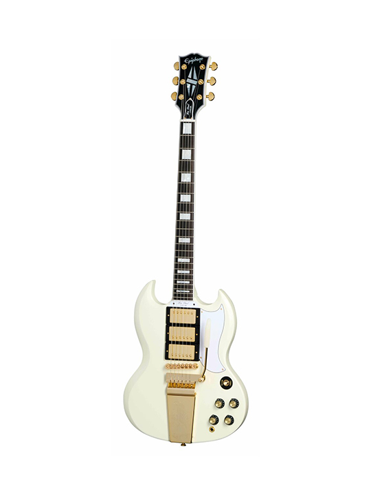 Epiphone 1963 Les Paul SG Custom with Maestro Vibrola Classic White