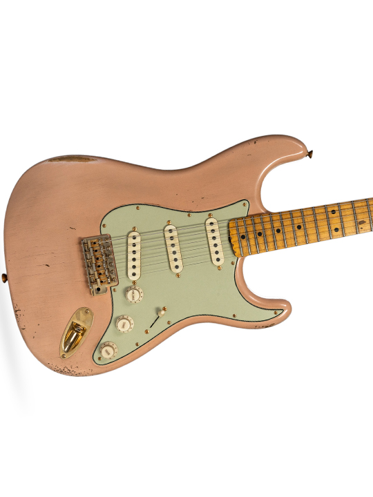 Fender Custom Shop 1962 Poblano Stratocaster Relic Aged Dirty Shell Pink Masterbuilt by Andy Hicks