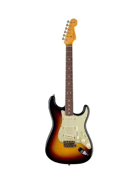 Fender Custom Shop 1963 Stratocaster Journeyman- Bleached 3 Tone Sunburst F24 Limited Eidition