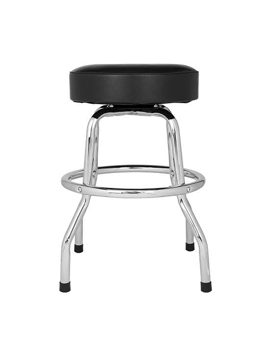 Fender Custom Shop Chevron Logo Barstool, Black/Chrome