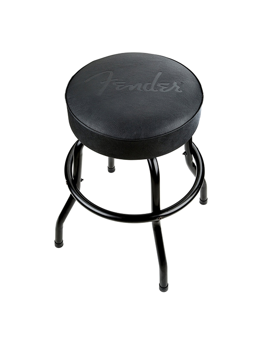 Fender Embossed Black Logo Barstool, Black