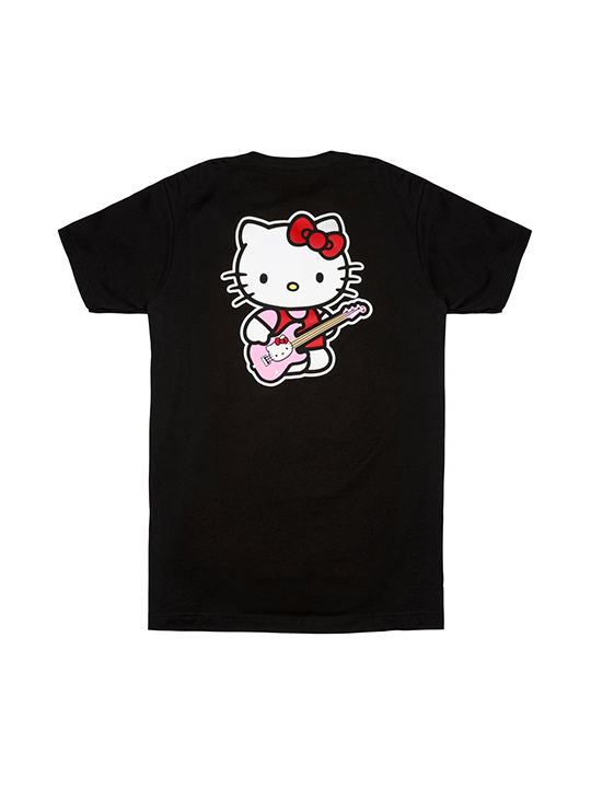 Fender x Hello Kitty Black Back Logo Tee