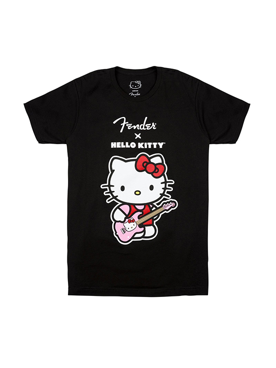 Fender x Hello Kitty Black Front Logo Tee