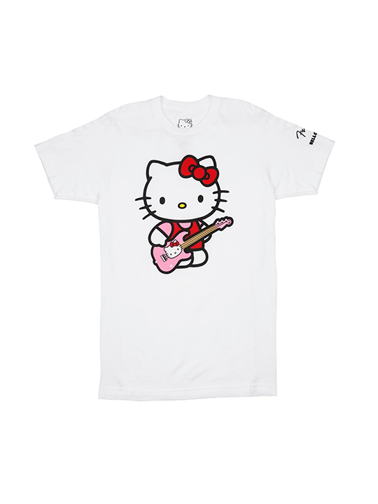 Fender x Hello Kitty White Sleeve Hit Logo Tee