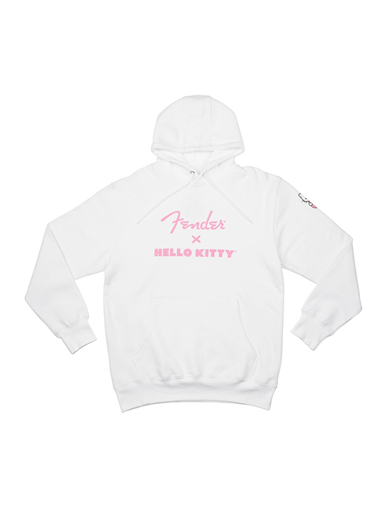 Fender x Hello Kitty White Sleeve Logo Hoodie