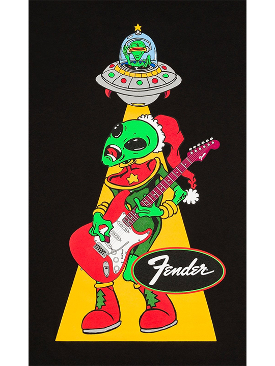 Fender Ugly Christmas T-Shirt, Alien