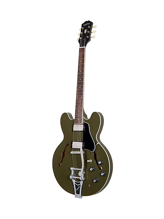 Epiphone ES-335 Bigsby Olive Drab With Gig Bag