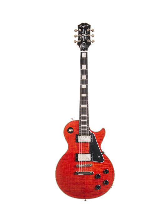 Epiphone Les Paul Custom Figured Maple Top Translucent Red