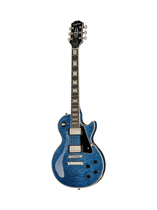 Epiphone Les Paul Custom Quilt Maple Top Viper Blue