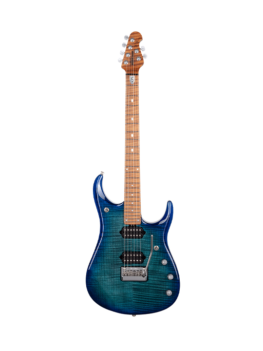 Music Man John Petrucci JP15 Cerulean Paradise Flame Top